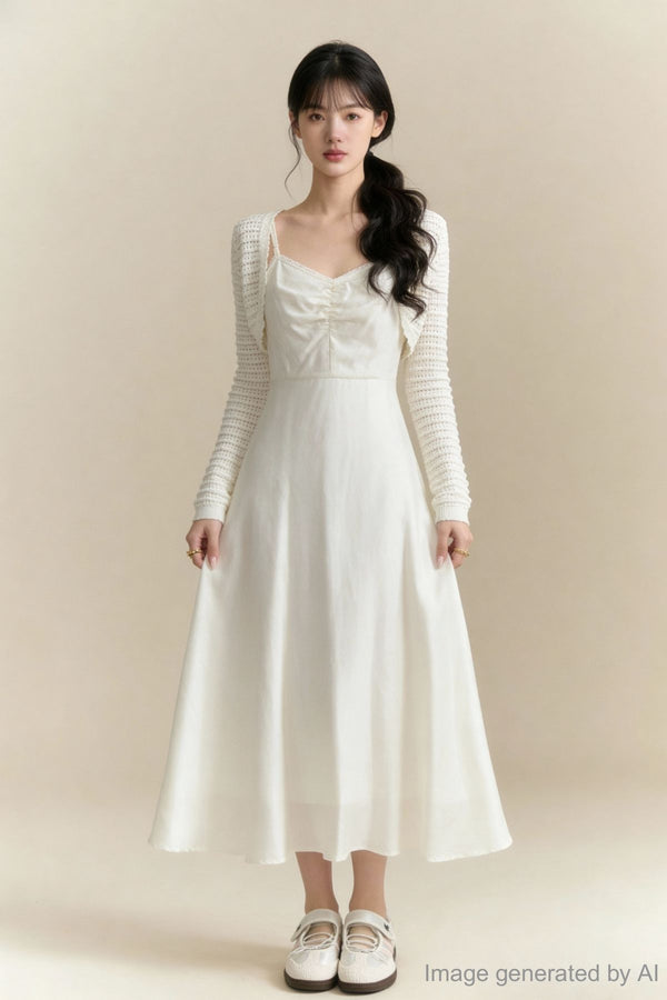 Alba Cropped Knit Cardigan