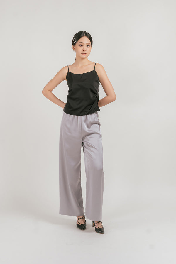 Anitta Satin Drawstring Wide Pants