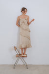 Arriettea Tiered Ruffled Camisole Maxi Dress