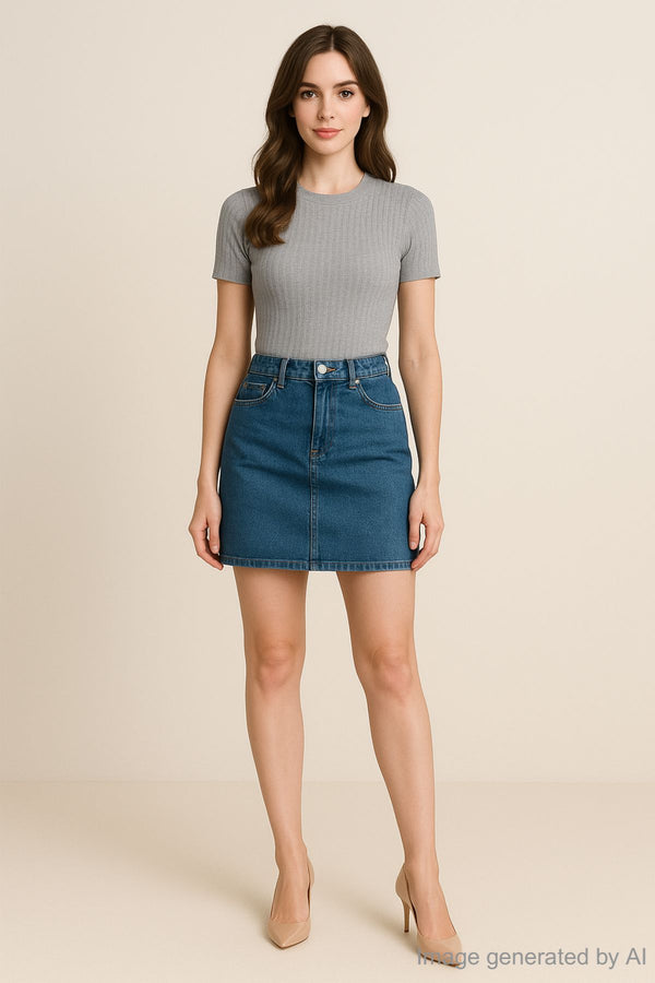 Auriane Short Sleeve Knit Blouse