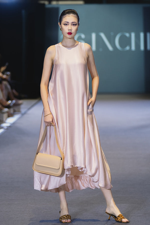 Aurrellia High-Low Puffy Dress