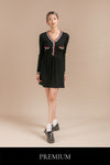 Avion Ribbed Tweed Short Dress