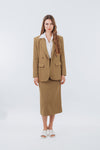 Bellorinne Notched Lapel Double Breasted Blazer