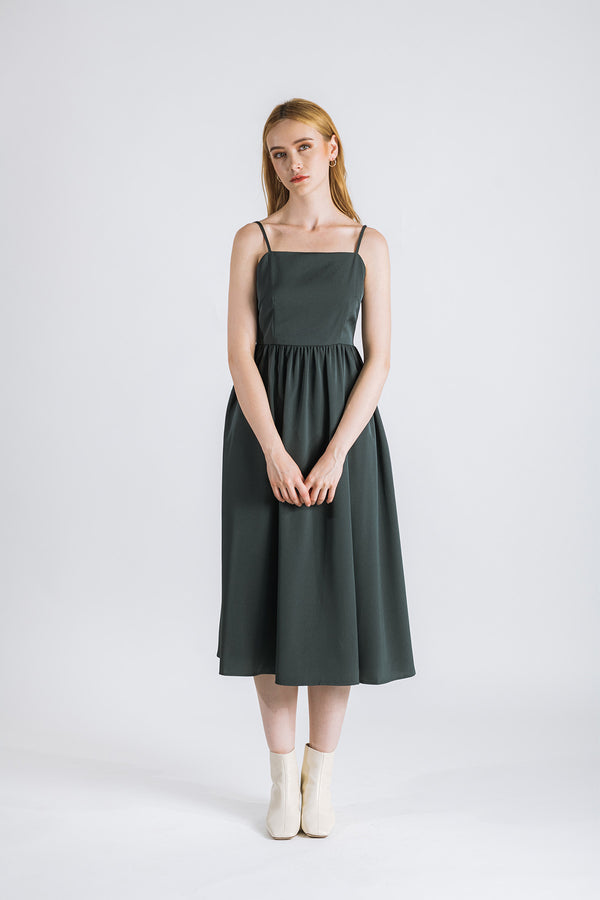 Cannerva Camisole Ruched Waist Maxi Dress