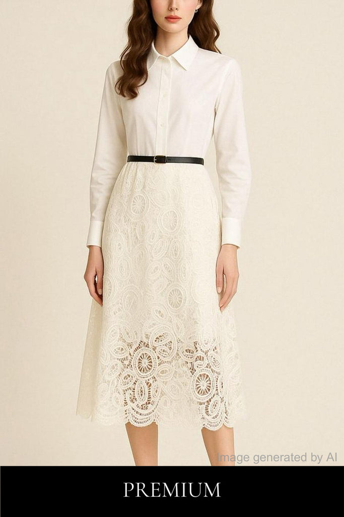 Clarisse Floral Long Sleeve Belted Back-Slit Maxi Dress