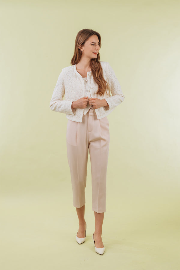 Eleazza High Waisted Tapered Pants