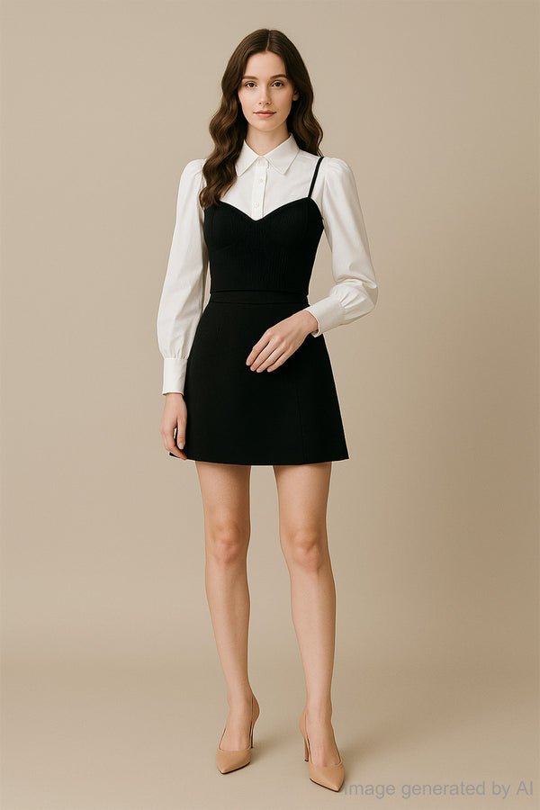 Elise Faux Two Piece Layered Camisole Top