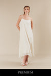 Fiolitta 3D Floral Pearl Camisole Maxi Dress