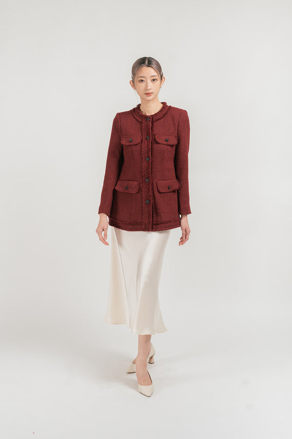 Gerinna Tweed Long Sleeve Jacket