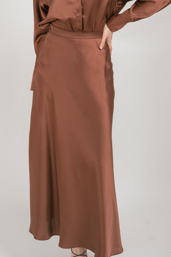 Gerollia Satin Maxi Skirt