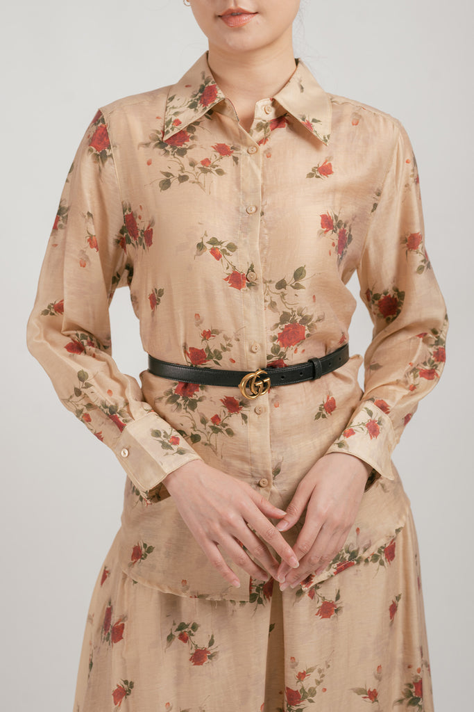 Gwenni Rose Floral Sheer Shirt