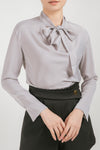 Inolli Ribbon Tie Blouse