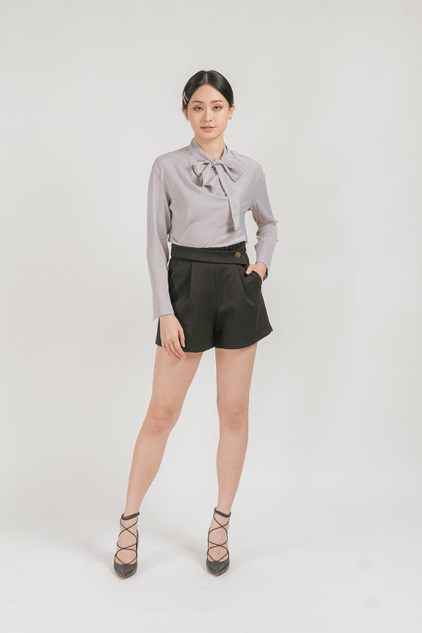 Inolli Ribbon Tie Blouse