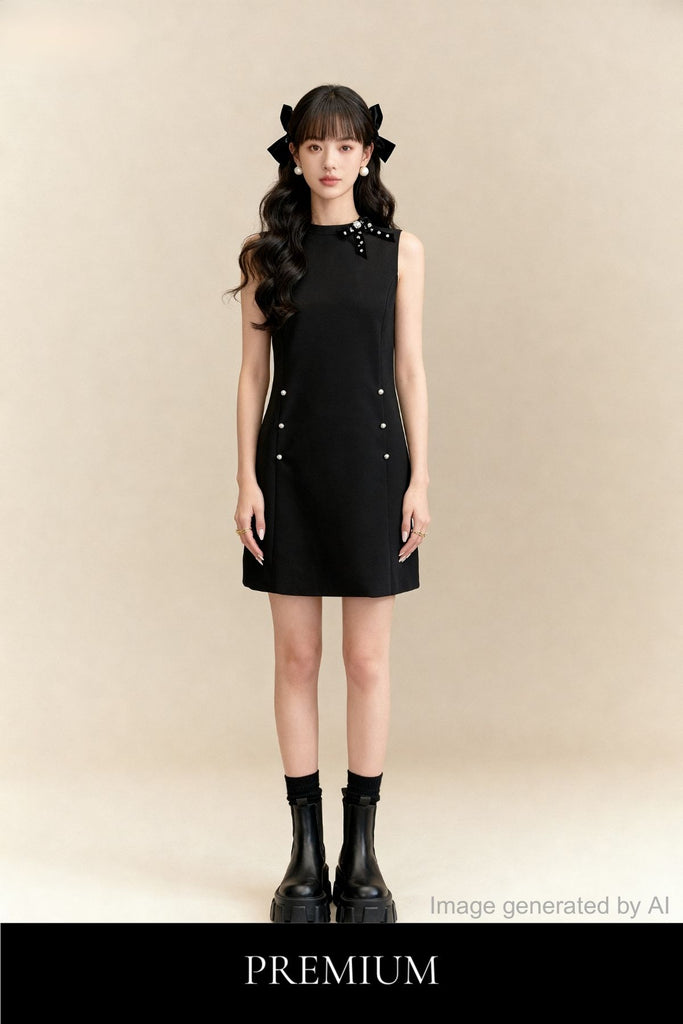 Isabelle Pearl Accent Shift Dress