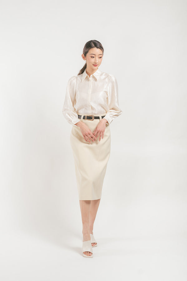 Ivitta Diamond Buttoned Long Sleeve