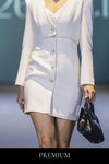 Ivorry Charm Pleated Dress