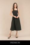 Jerissa Sleeveless Ruched Maxi Dress