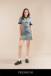 Karlynn Denim Short Cheongsam Dress