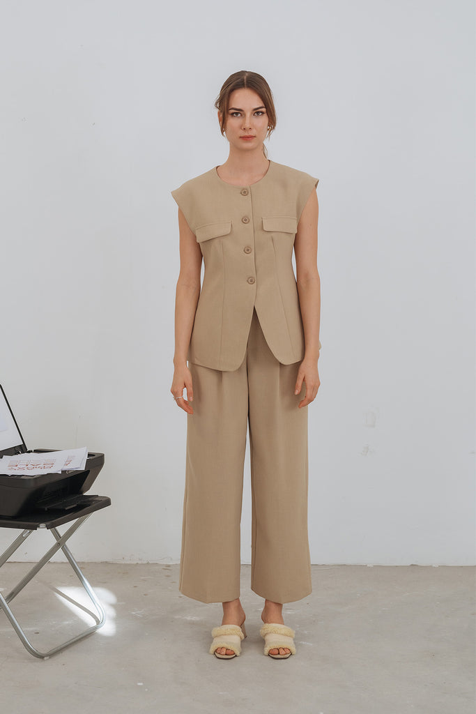 Kattheor High Waisted Suit Pants