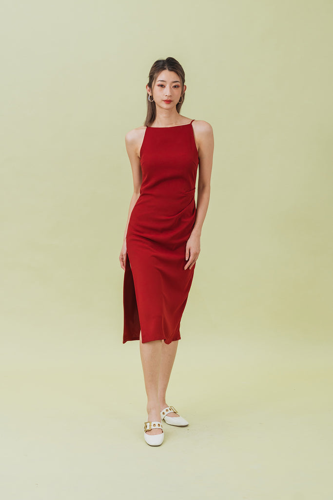 Kenlitto Camisole Ruched Midi Dress