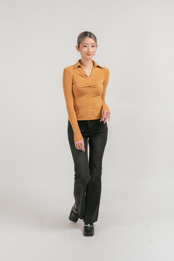 Kirallea Ruched Long Sleeve Shirt