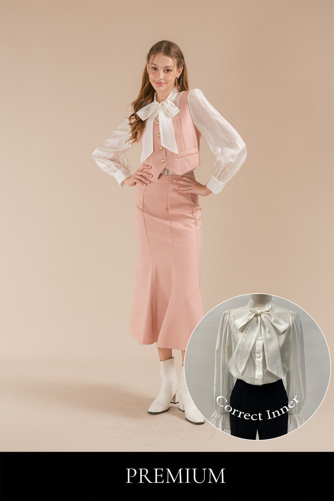 Lawrissa Camisole, Blouse and Mermaid Maxi Skirt Set