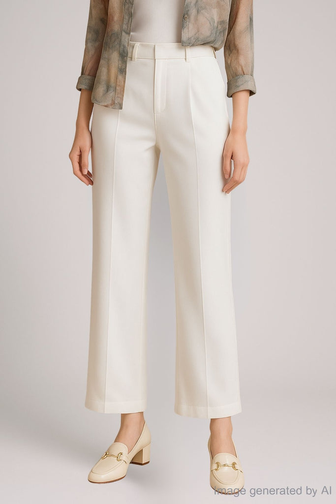 Leona Tailored Wide-Leg Trousers