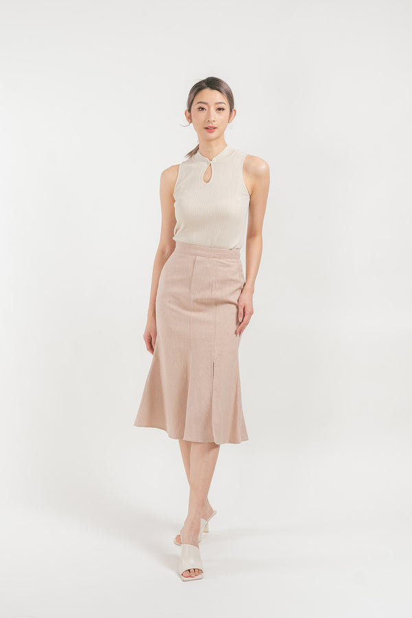 Lerissa Denim Midi Mermaid Skirt