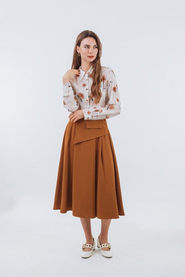 Lireulli Rose Floral Long Sleeve Shirt