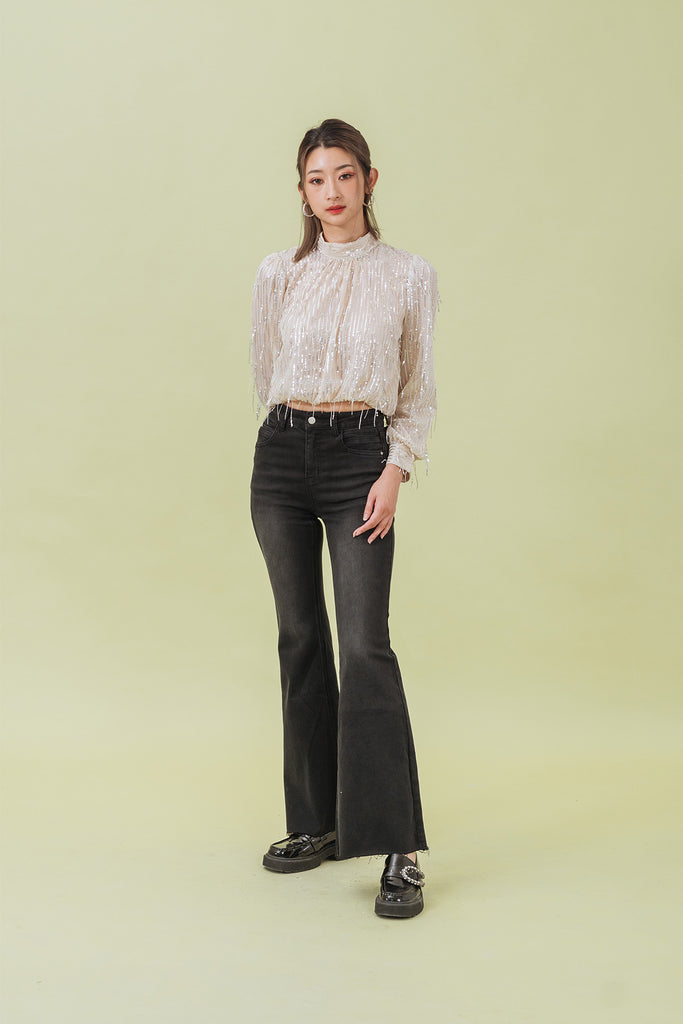 Loevinna Wide Leg Flared Jeans