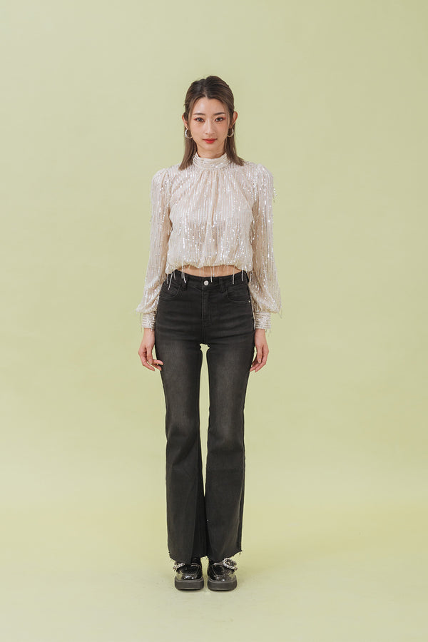 Loevinna Wide Leg Flared Jeans