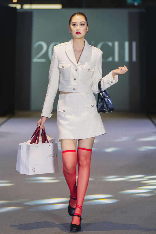Lollias Tweed Short Skirt