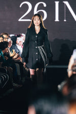 Katherinna Mini Tweed Dress with Sash
