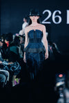 Ameelia Denim Camisole with Denim Front Slit Trousers Set