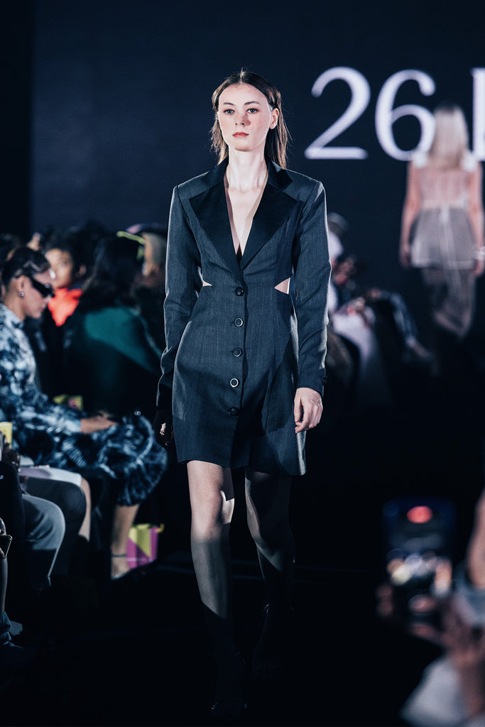 Veroona Cutout Single Breasted Blazer Dress