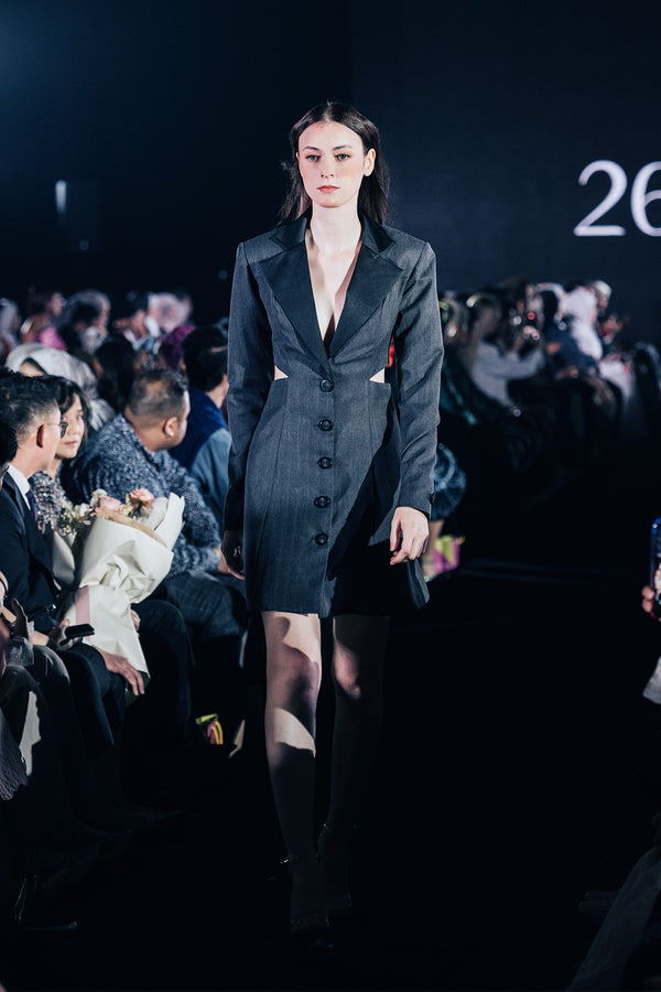 Veroona Cutout Single Breasted Blazer Dress