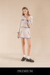Lovetti Tweed Cardigan and Skirt Set