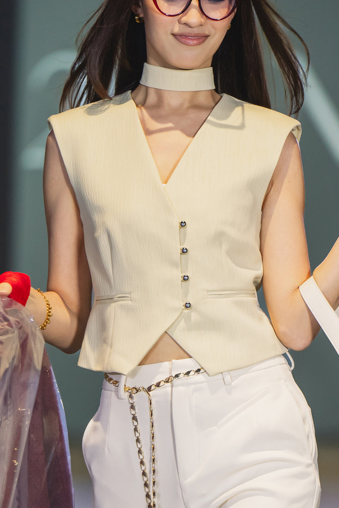 Lucienne Tie V- Neck Vest