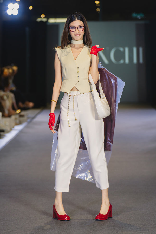 Lucienne Tie V- Neck Vest