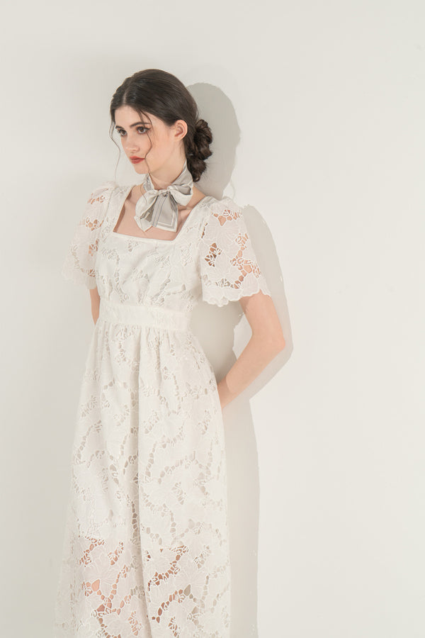 Lynerlla Floral Lace Maxi Dress