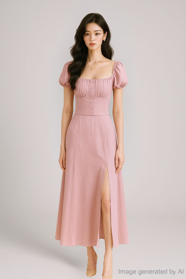 Mabel Gathered A-Line Maxi Skirt