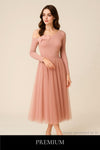 Meliora Flower Knitted Off Shoulder Side Slit Top And Flowy Maxi Skirt Set