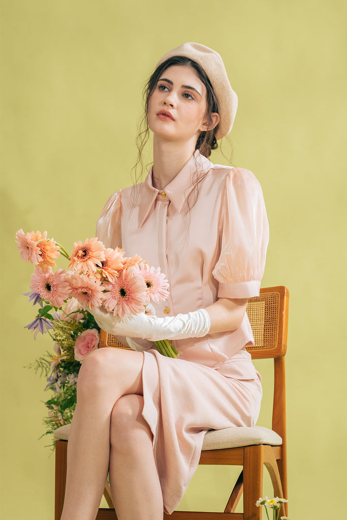 Meugielle Short Puff Sleeve Shirt