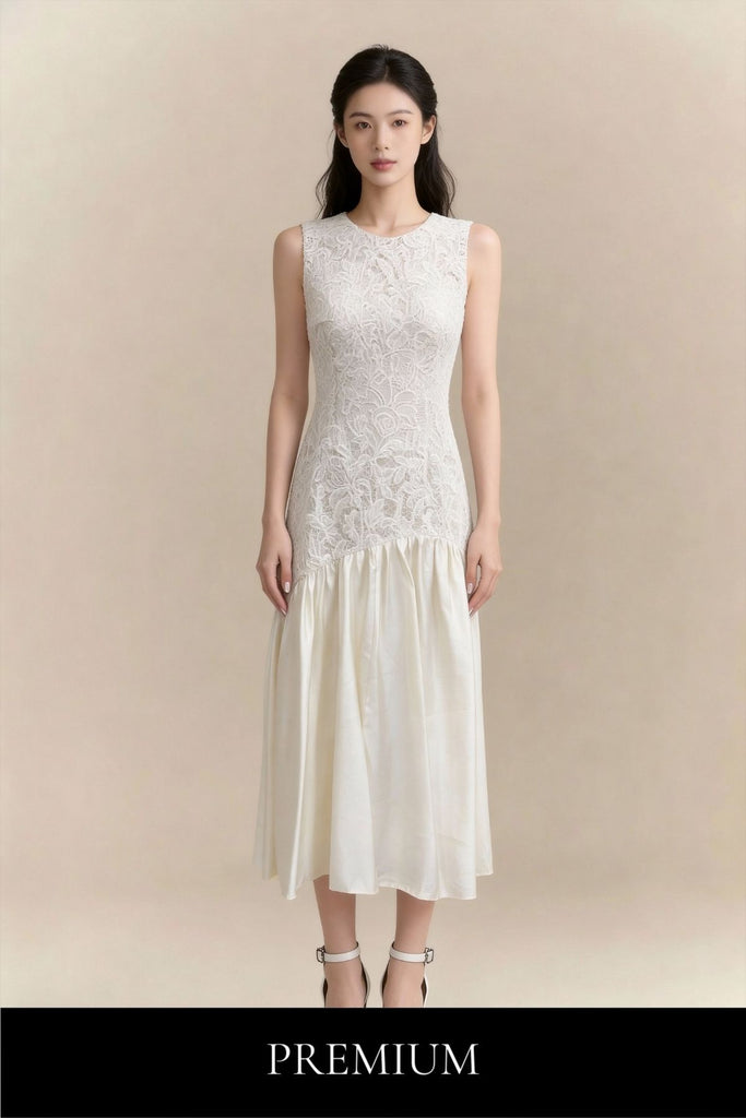 Mirabelle Tiered Lace Maxi Dress