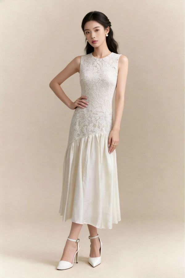 Mirabelle Tiered Lace Maxi Dress