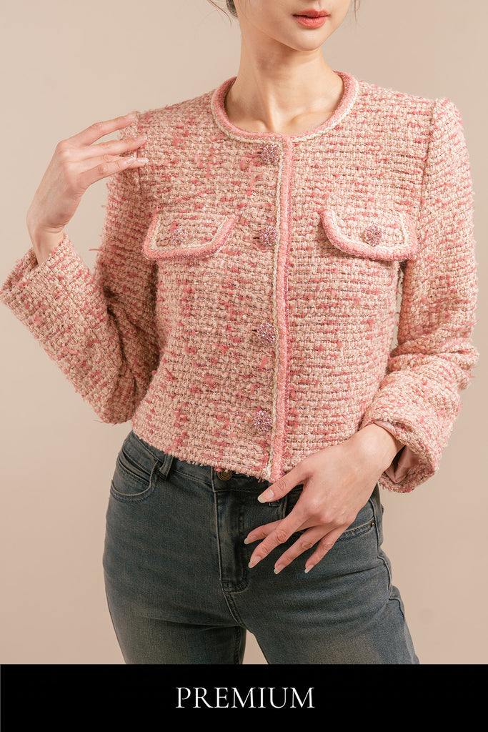 Noellica Tweed Cardigan