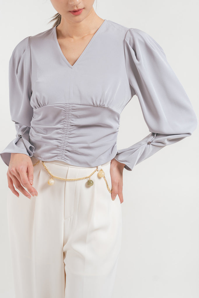 Penorri Ruched Cropped Top