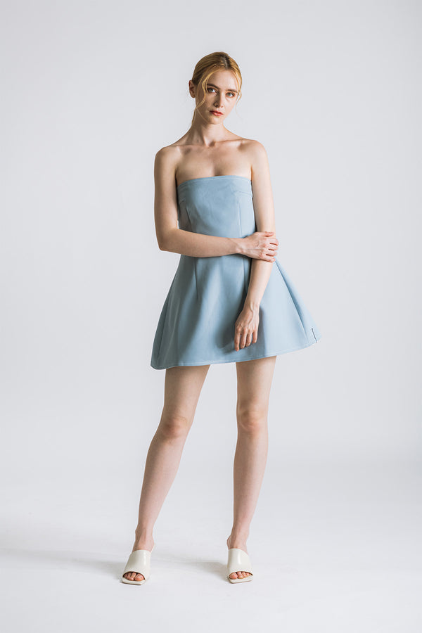 Reaffa Strapless Tube Short Dress