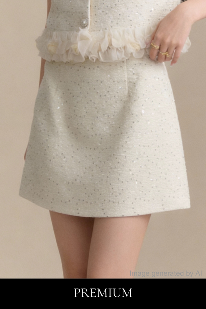 Renée Tweed Mini Skirt