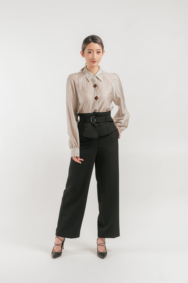 Rivotti Flap Belted Wide Leg Pants